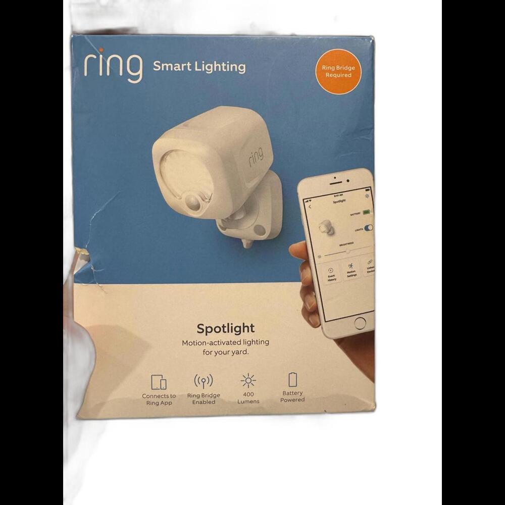 Ring Smart Lighting Spotlight -MotionActivated Outdoor Light